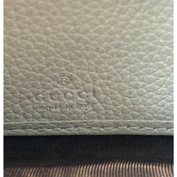 Gucci GG Two Tone Hardware Cream Leather Zip Around Wallet - Picture 9 of 9
